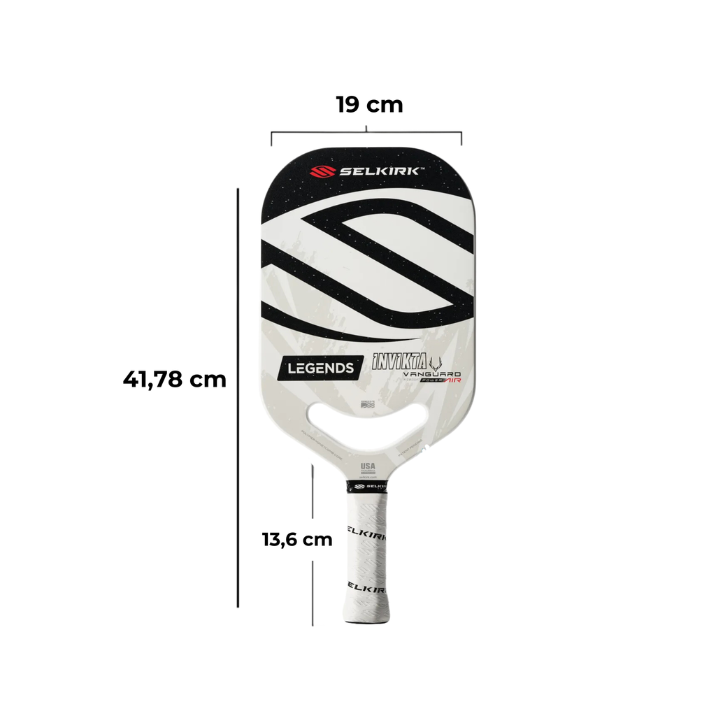 VỢT PICKLEBALL SELKIRK VANGUARD POWER AIR - INVIKTA - LEGENDS TRẮNG ĐEN