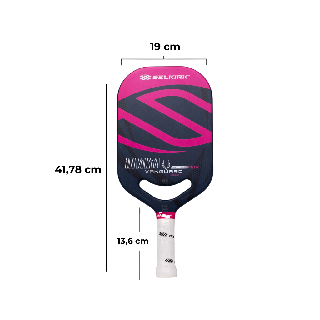 VỢT PICKLEBALL SELKIRK VANGUARD POWER AIR - INVIKTA - PRESTIGE ĐEN HỒNG