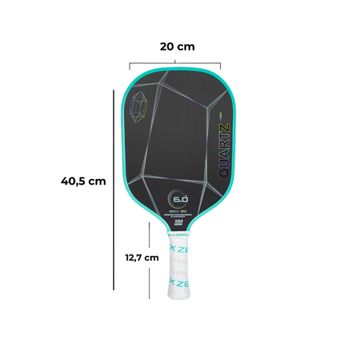 VỢT PICKLEBALL SIX ZERO QUARTZ - PRASIOLITE XANH LÁ