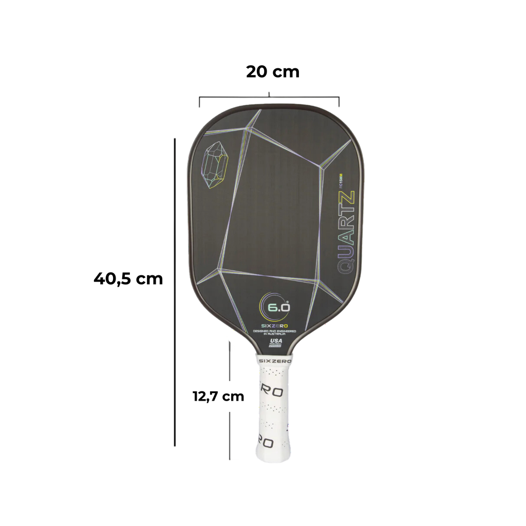 VỢT PICKLEBALL SIX ZERO QUARTZ - SMOKY XÁM