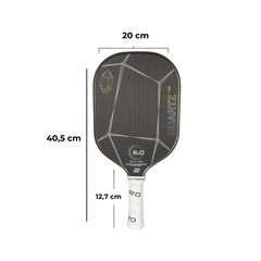 VỢT PICKLEBALL SIX ZERO QUARTZ - SMOKY XÁM
