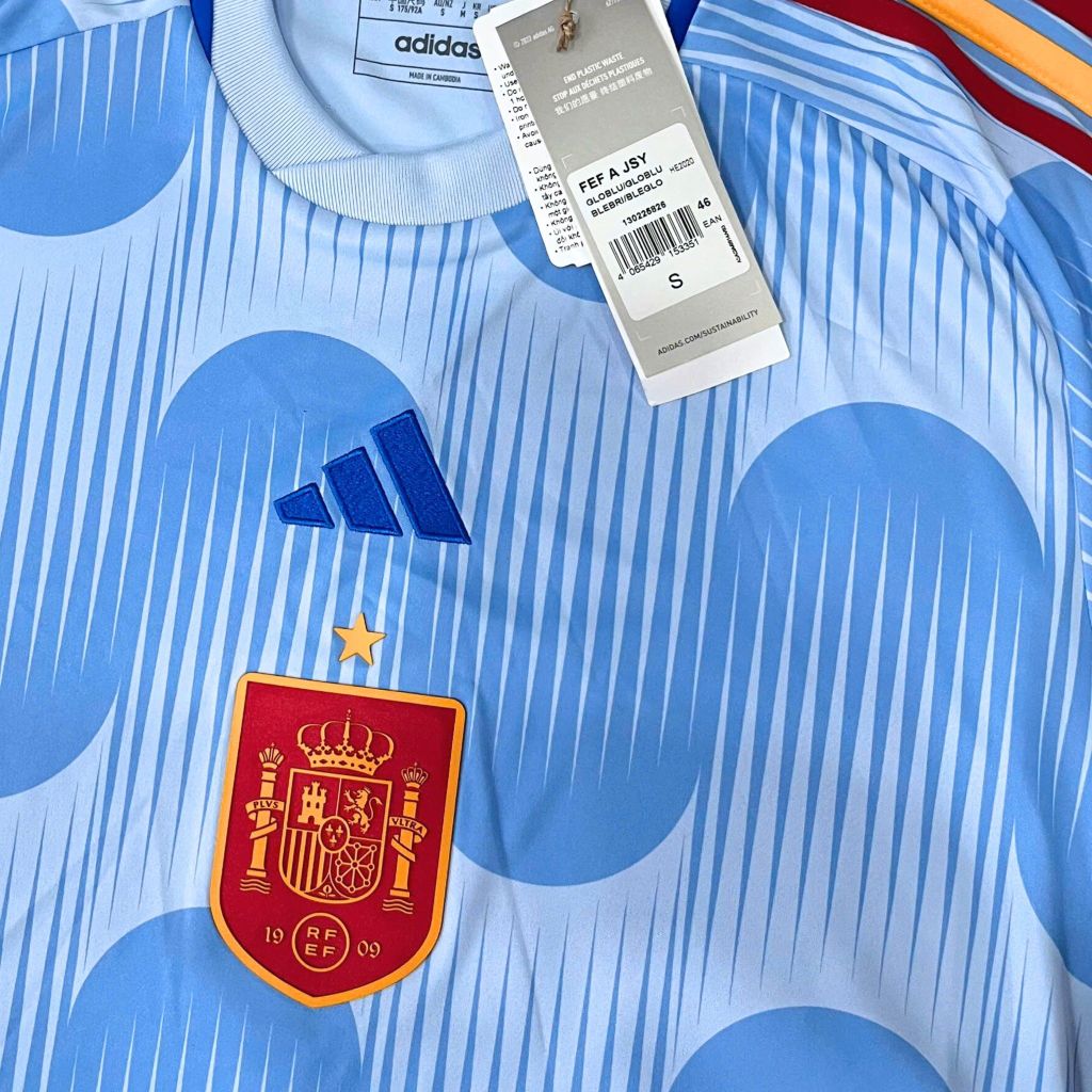 ÁO ĐẤU TÂY BAN NHA 2022 CHÍNH HÃNG SÂN KHÁCH BẢN FAN - HE2020