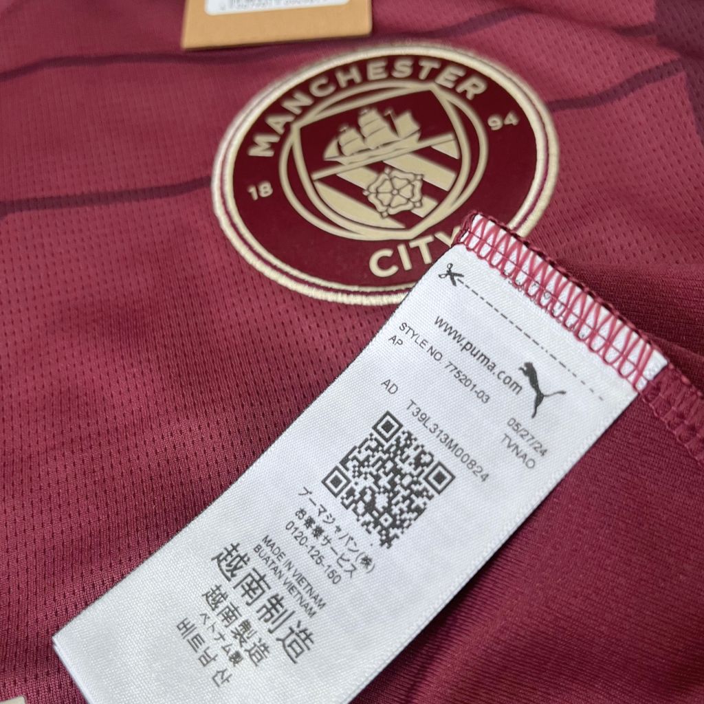 ÁO ĐẤU THỨ BA MANCHESTER CITY 2024/25 CHÍNH HÃNG BẢN FAN - 775201 03 - SIZE M