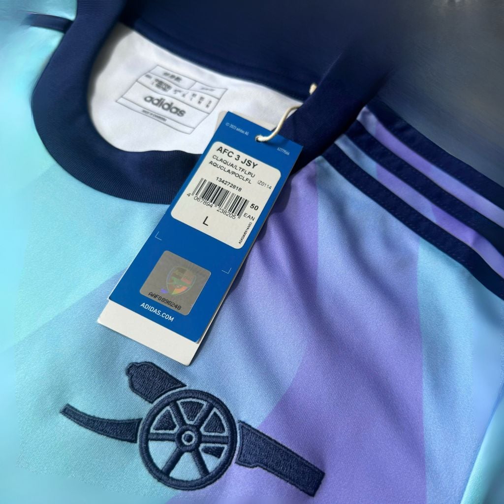 ÁO BÓNG ĐÁ ARSENAL 2024/25 CHÍNH HÃNG SÂN KHÁCH THỨ BA BẢN FAN - IZ0114