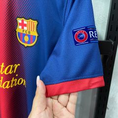 ÁO ĐẤU BARCELONA 2012/13 RETRO HÀNG THÁI SÂN NHÀ ĐỎ PHỐI XANH