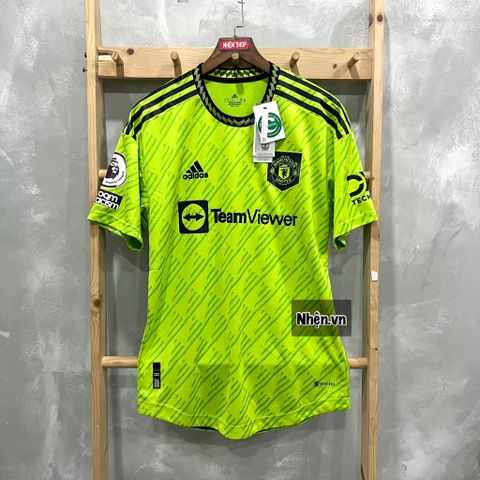 ÁO ĐẤU MANCHESTER UNITED 2022 HÀNG THÁI SÂN KHÁCH XANH LÁ PLAYER