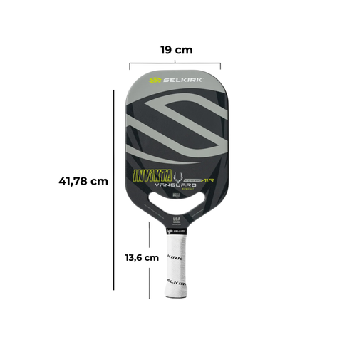 VỢT PICKLEBALL SELKIRK VANGUARD POWER AIR - INVIKTA - SHADOW GREY XÁM
