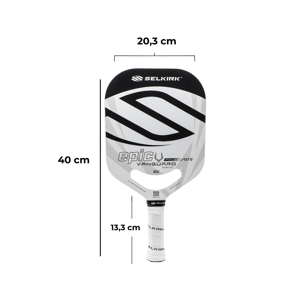 VỢT PICKLEBALL SELKIRK VANGUARD POWER AIR - EPIC - LEGENDS TRẮNG ĐEN