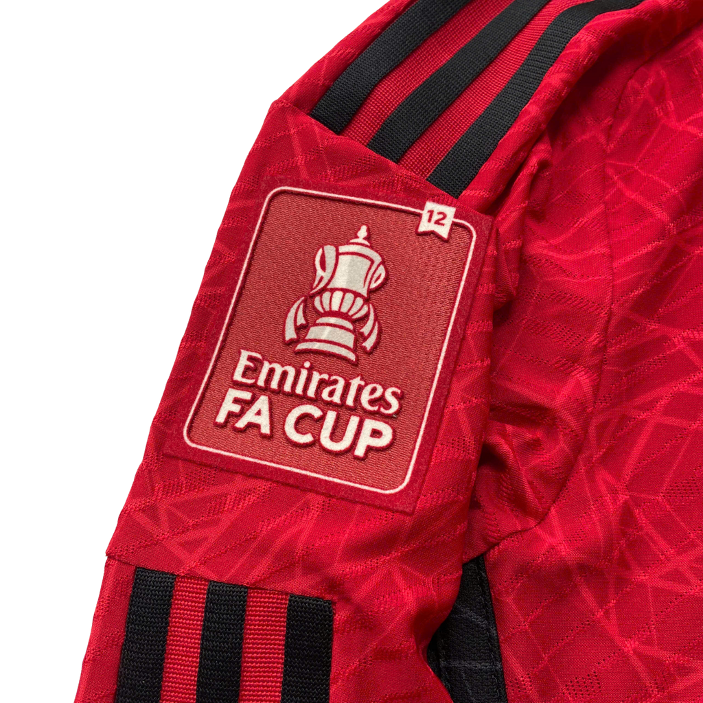 ÁO BÓNG ĐÁ MU 2023/24 CHÍNH HÃNG SÂN NHÀ THÊU FINAL DETAIL, LOGO FA CUP - IP1728