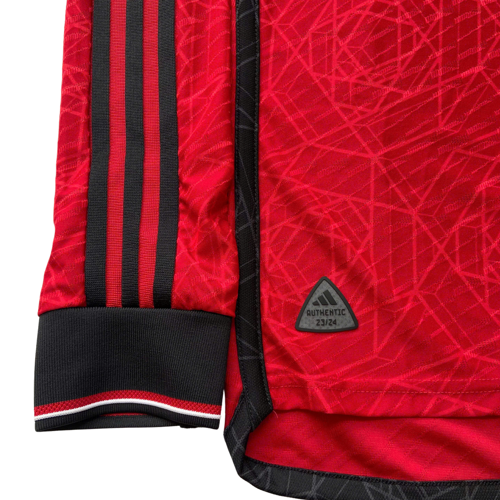 ÁO BÓNG ĐÁ MU 2023/24 CHÍNH HÃNG SÂN NHÀ THÊU FINAL DETAIL, LOGO FA CUP - IP1728