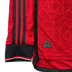 ÁO BÓNG ĐÁ MU 2023/24 CHÍNH HÃNG SÂN NHÀ THÊU FINAL DETAIL, LOGO FA CUP - IP1728