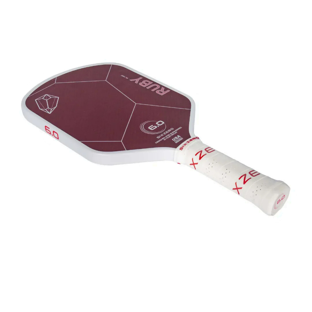 VỢT PICKLEBALL SIX ZERO RUBY WHITE AND RED - 14mm