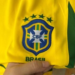 ÁO ĐẤU BRAZIL SÂN NHÀ RETRO 2002 - BRAZIL RETRO HOME KIT 2002