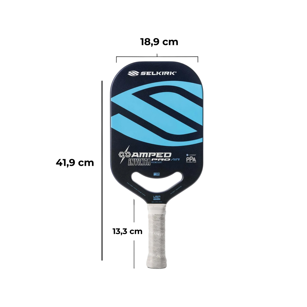 VỢT PICKLEBALL SELKIRK AMPED PRO AIR - INVIKTA - PPA ĐEN XANH