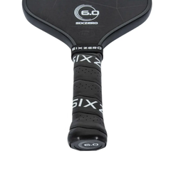 VỢT PICKLEBALL SIX ZERO DOUBLE BLACK DIAMOND CONTROL - BLACK WITH WHITE 6.0 LOGO