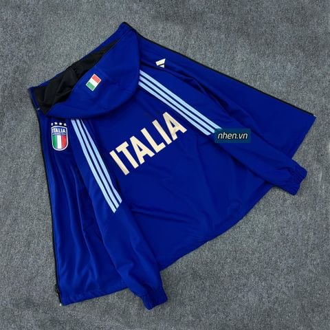 ÁO KHOÁC GIÓ Ý ITALY XANH SỌC XANH DƯƠNG 2023