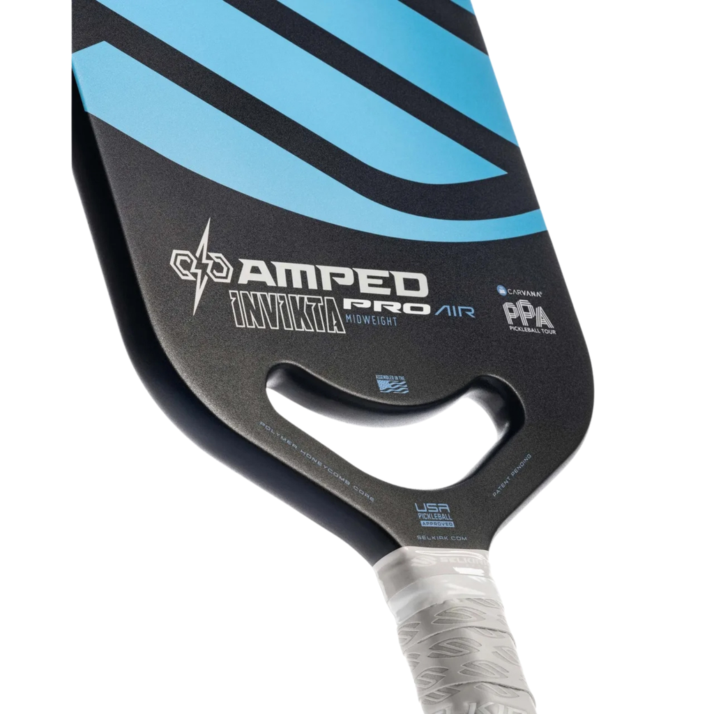 VỢT PICKLEBALL SELKIRK AMPED PRO AIR - INVIKTA - PPA ĐEN XANH