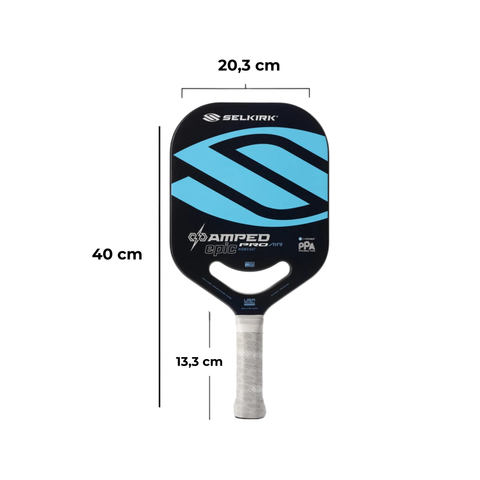 VỢT PICKLEBALL SELKIRK AMPED PRO AIR - EPIC - PPA ĐEN XANH