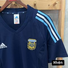 ÁO ĐẤU ARGENTINA 2002 RETRO HÀNG THÁI SÂN KHÁCH XANH ĐEN