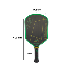 VỢT PICKLEBALL SIX ZERO DOUBLE BLACK DIAMOND CONTROL - GREEN AND GOLD AUSTRALIA