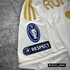 ÁO ĐẤU REAL MADRID SÂN NHÀ MÙA GIẢI 2011/12 TAY DÀI - REAL MADRID HOME KIT 2011/12