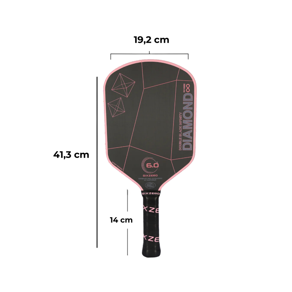 VỢT PICKLEBALL INFINITY EDGELESS SIX ZERO DOUBLE BLACK DIAMOND CONTROL - CHERRY BLOSSOM PINK
