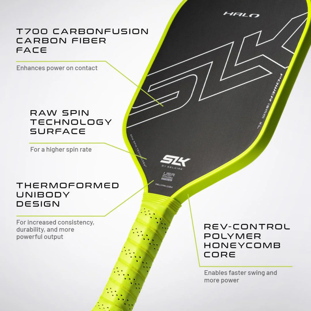VỢT PICKLEBALL SELKIRK SLK HALO POWER - MAX - VOLT GREEN XANH LÁ