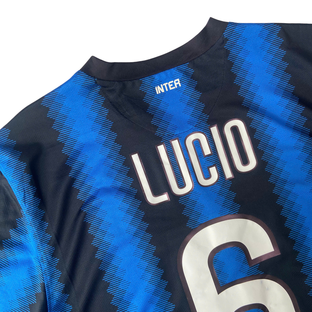 ÁO ĐẤU INTER MILAN 2010/11 CHÍNH HÃNG SÂN NHÀ LUCIO #6 - 382247-010