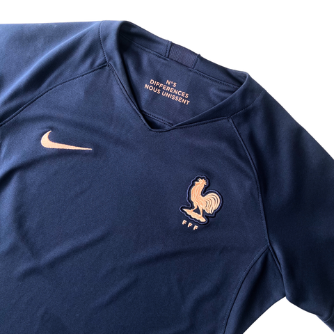 ÁO BÓNG ĐÁ NỮ ĐỘI TUYỂN PHÁP 2019 CHÍNH HÃNG SÂN NHÀ FAN - SIZE S (US)