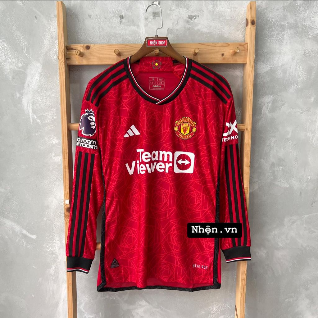 ÁO ĐẤU MANCHESTER UNITED 2023/24 HÀNG THÁI SÂN NHÀ ĐỎ PLAYER TAY DÀI