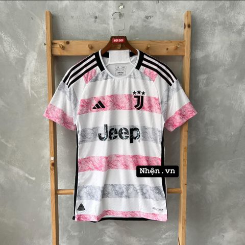 ÁO ĐẤU JUVENTUS 2023/24 HÀNG THÁI SÂN KHÁCH TRẮNG HỒNG PLAYER