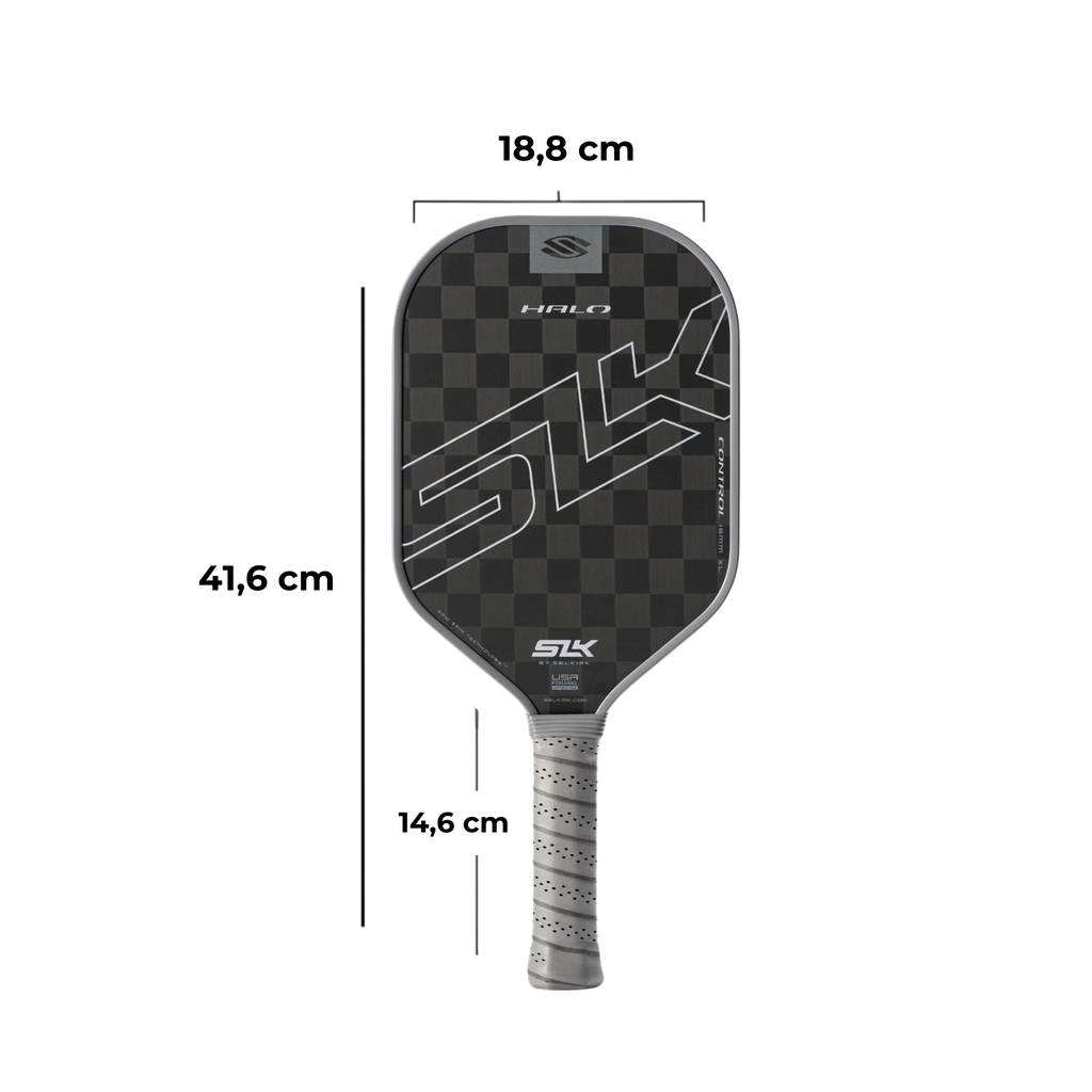 VỢT PICKLEBALL SELKIRK SLK HALO CONTROL - XL - STORM GREY XÁM