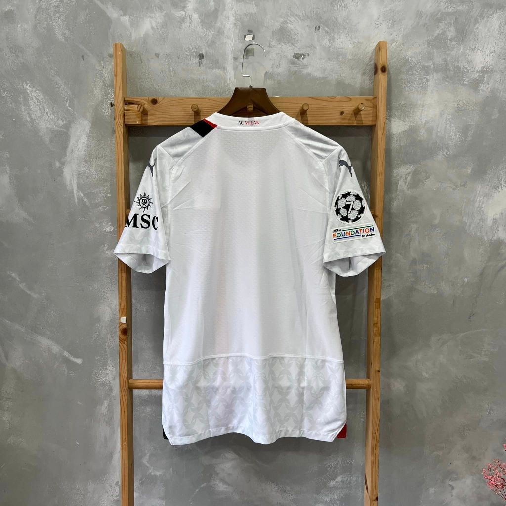 ÁO ĐẤU AC MILAN 2023/24 HÀNG THÁI SÂN KHÁCH TRẮNG PLAYER