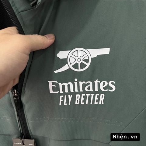 ÁO KHOÁC GIÓ ARSENAL XANH ĐẬU 2023/24