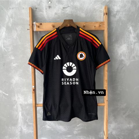 ÁO ĐẤU AS ROMA 2023/24 HÀNG THÁI SÂN KHÁCH ĐEN PLAYER