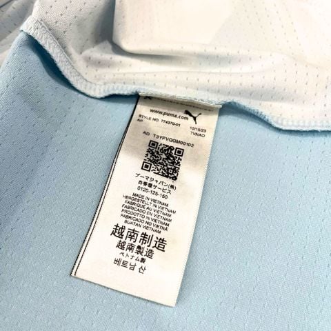 ÁO PRE-MATCH MANCITY MÀU XANH - 774370-01 - SIZE L US (KHÔNG TAG)