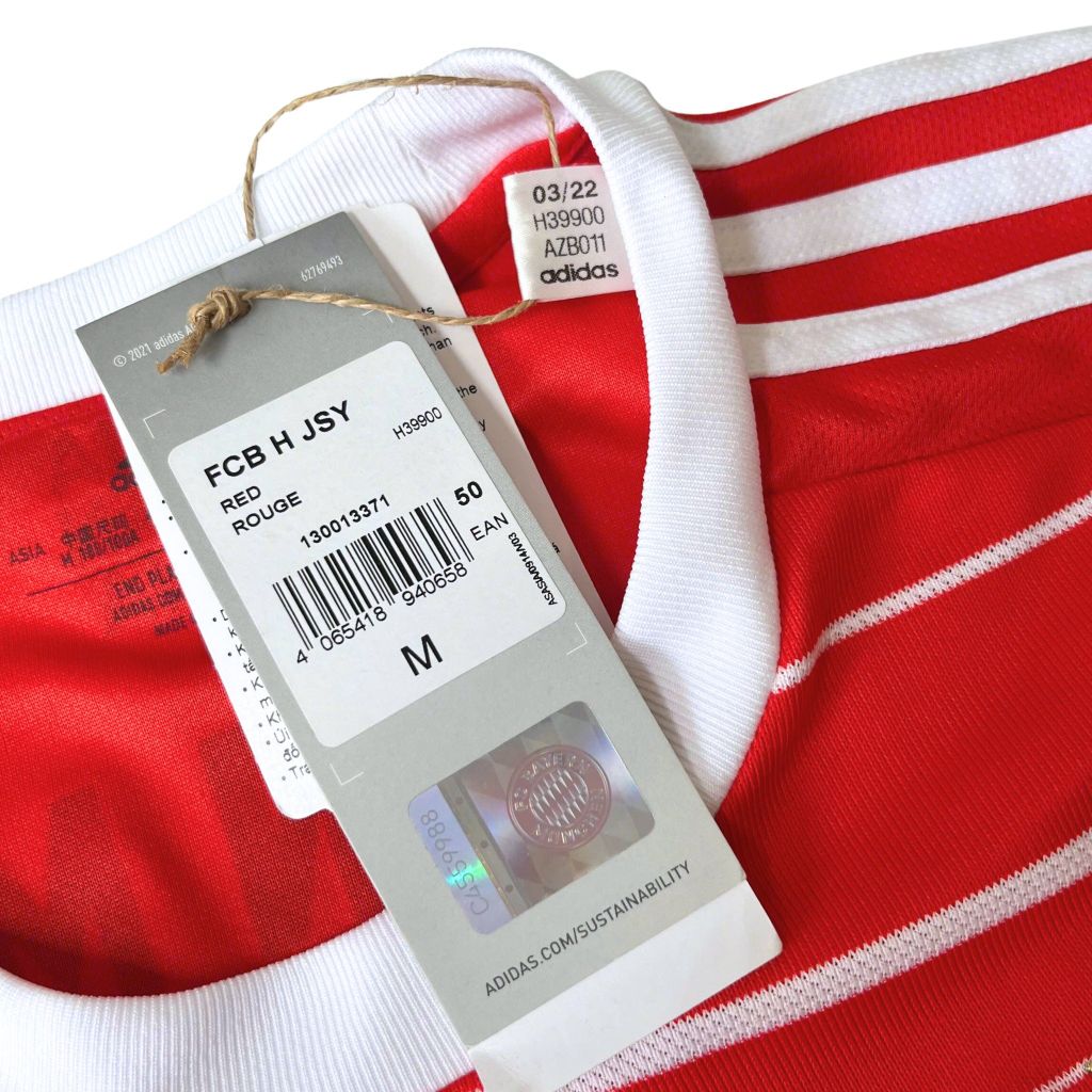 ÁO ĐẤU BAYERN MUNICH CHÍNH HÃNG 2022/23 SÂN NHÀ BẢN FAN - H39900 - SIZE M ( asian )
