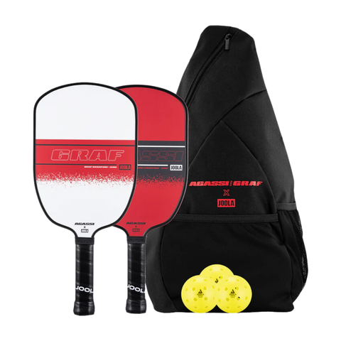 BỘ JOOLA AGASSI/GRAF CHAMPION SET SS2025 - ĐỎ/TRẮNG