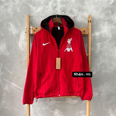 ÁO KHOÁC GIÓ LIVERPOOL ĐỎ TƯƠI 2023/24