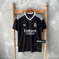 ÁO ĐẤU REAL MADRID 2024/25 HÀNG THÁI THỦ MÔN ĐEN FAN