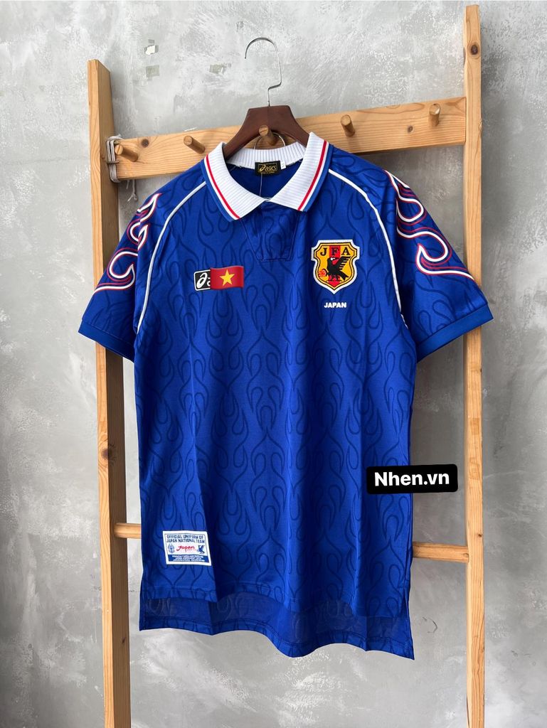 ÁO ĐẤU TUYỂN NHẬT BẢN 1998 RETRO HÀNG THÁI SÂN NHÀ XANH