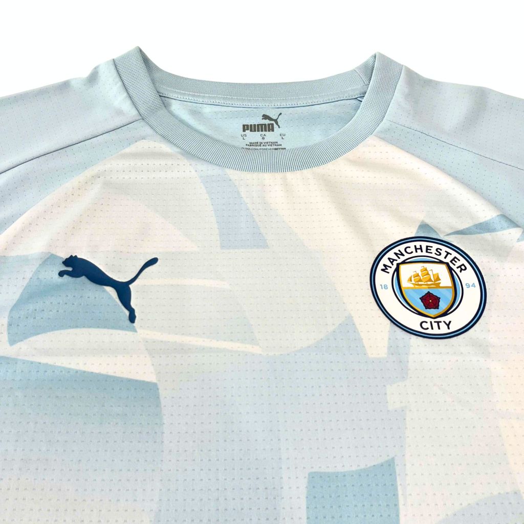 ÁO PRE-MATCH MANCITY MÀU XANH - 774370-01 - SIZE L US (KHÔNG TAG)