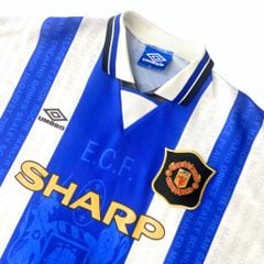 ÁO BÓNG ĐÁ MANCHESTER UNITED RETRO 1994/96 CHÍNH HÃNG SÂN KHÁCH CANTONA #7 - SIZE XL (US)