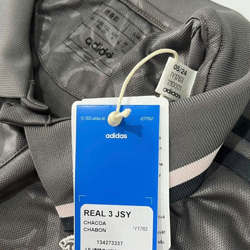 ÁO ĐẤU REAL MADRID 2024/25 CHÍNH HÃNG SÂN KHÁCH THỨ BA BẢN FAN - IY1763