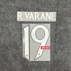 [AUTHENTIC - CHÍNH HÃNG] NAMESET FONT CUP R.VARANE#19 MANCHESTER UNITED SÂN NHÀ 2023/24