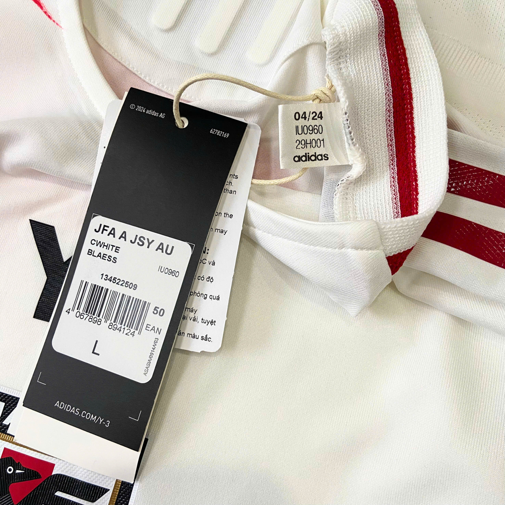 ÁO ĐẤU NHẬT BẢN JAPAN 2024/25 CHÍNH HÃNG SÂN KHÁCH TRẮNG BẢN PLAYER  - IU0960