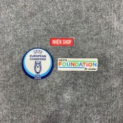 [AUTHENTIC - CHÍNH HÃNG] PATCH EURO 2020 WINNER + FOUNDATION MÙA GIẢI EURO 2024 - OFFICIAL UEFA EURO 2024 PATCH FOR ITALIA