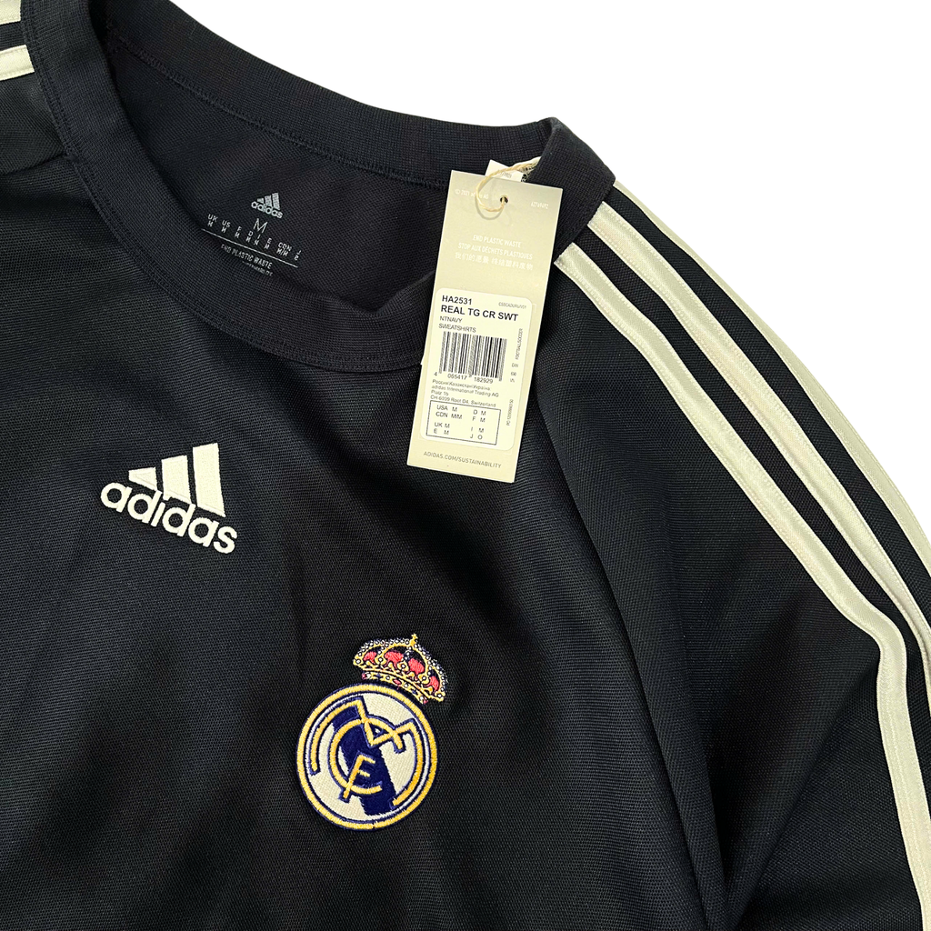 SWEATER REAL MADRID TEAMGEIST CREWNECK CHÍNH HÃNG - HA2531 - SIZE M ( UK )