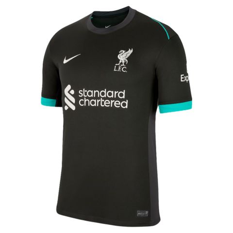 ÁO BÓNG ĐÁ LIVERPOOL 2024/25 CHÍNH HÃNG SÂN KHÁCH ĐEN BẢN FAN - FN8780-322