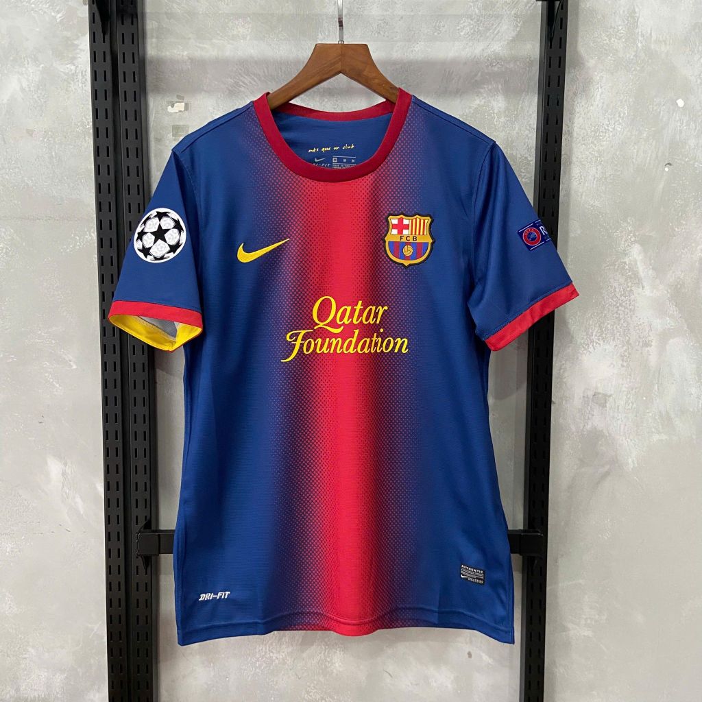 ÁO ĐẤU BARCELONA 2012/13 RETRO HÀNG THÁI SÂN NHÀ ĐỎ PHỐI XANH